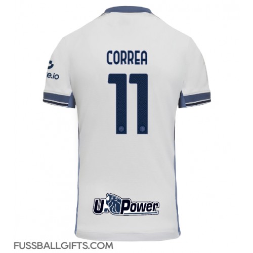 Inter Milan Joaquin Correa #11 Fußballbekleidung Auswärtstrikot 2024-25 Kurzarm